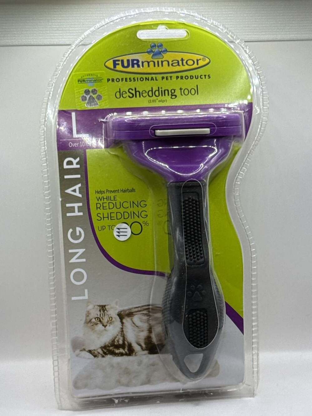FURminator deShedding Tool Size L Long Hair Cat Grooming